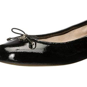 Black patent leather for women's ballet shoes